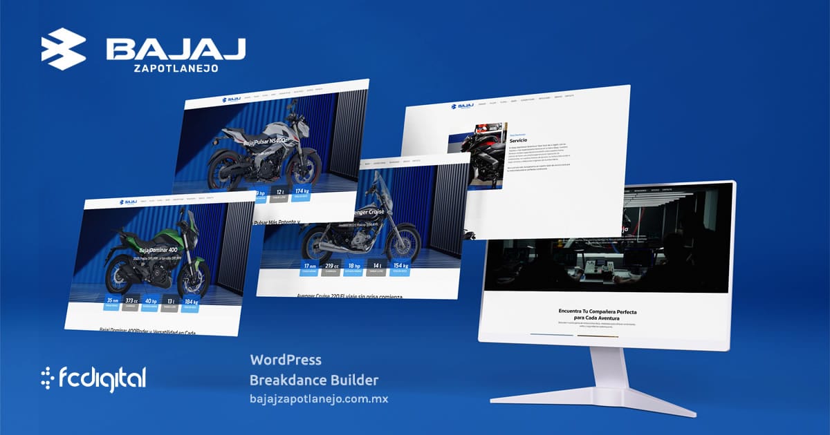 Bajaj Zapotlanejo: Sitio WordPress con diseño web atractivo