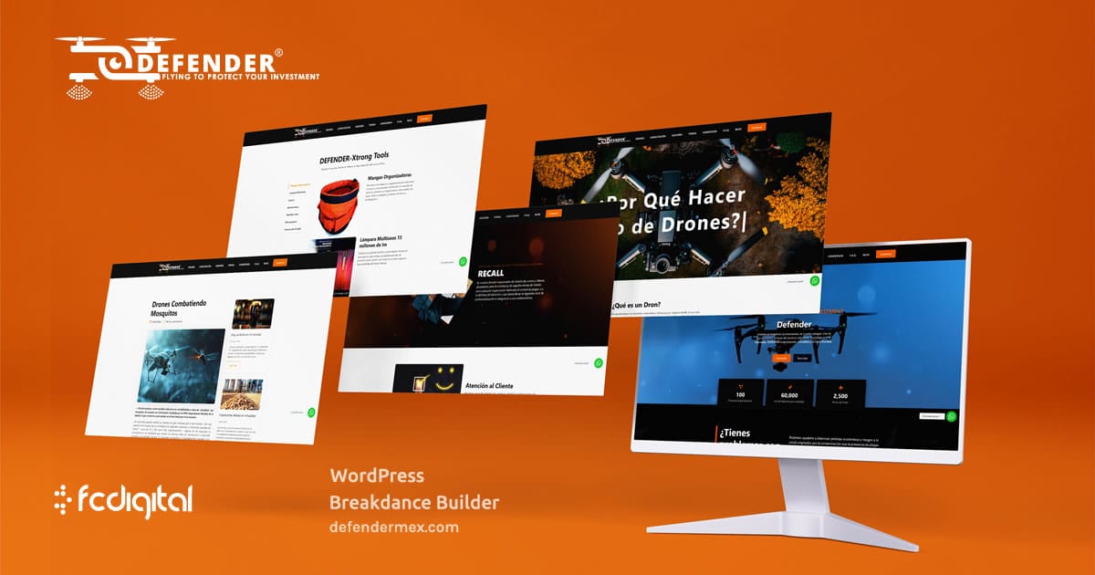 Defender: Diseño web profesional en WordPress con experiencia funcional